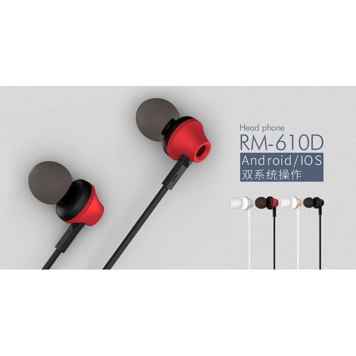 Remax Earphone RM-610D New Package