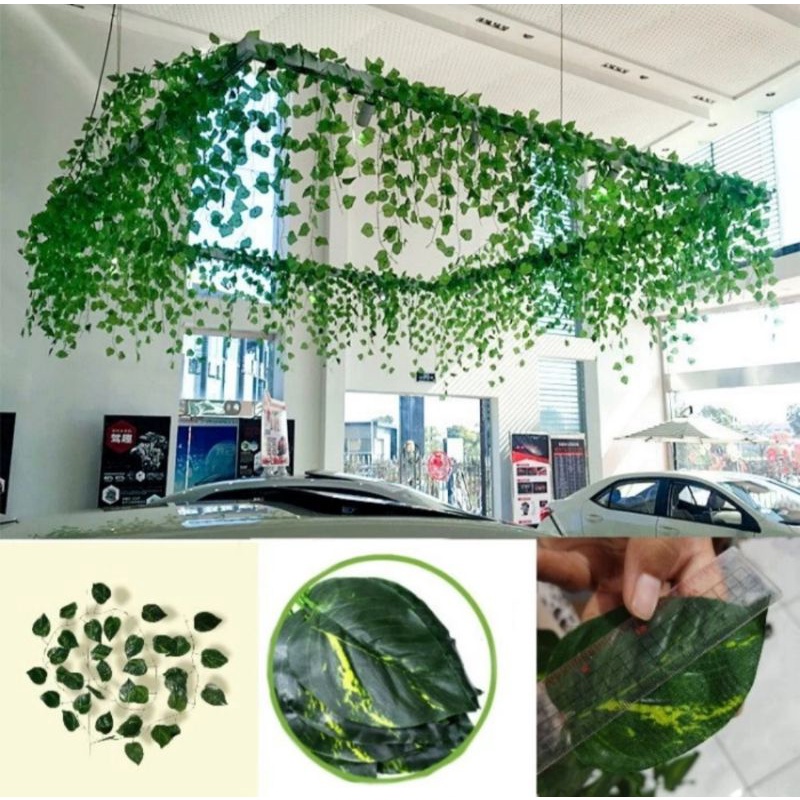 2m daun rambat tanaman hias dekorasi rumah taman toko caffee artficial