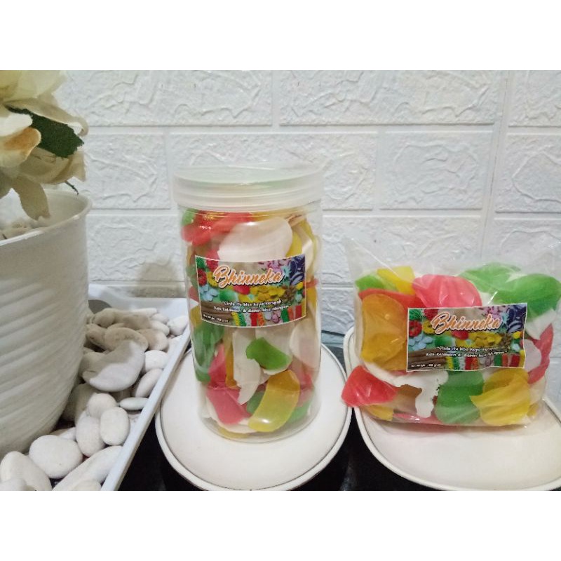 

Kerupuk bawang mentah/Kerupuk Abang Ijo/Kerupuk Bangjo/Kerupuk warna warni 250 gram