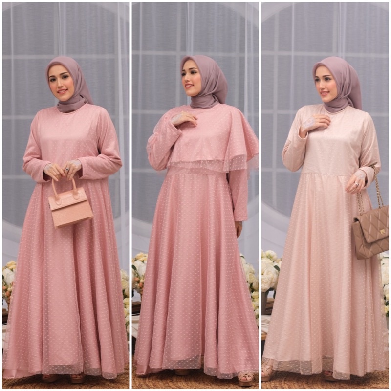 READY ❗️YASMINE DRESS RADWAH | PREMIUM DRESS DOTED