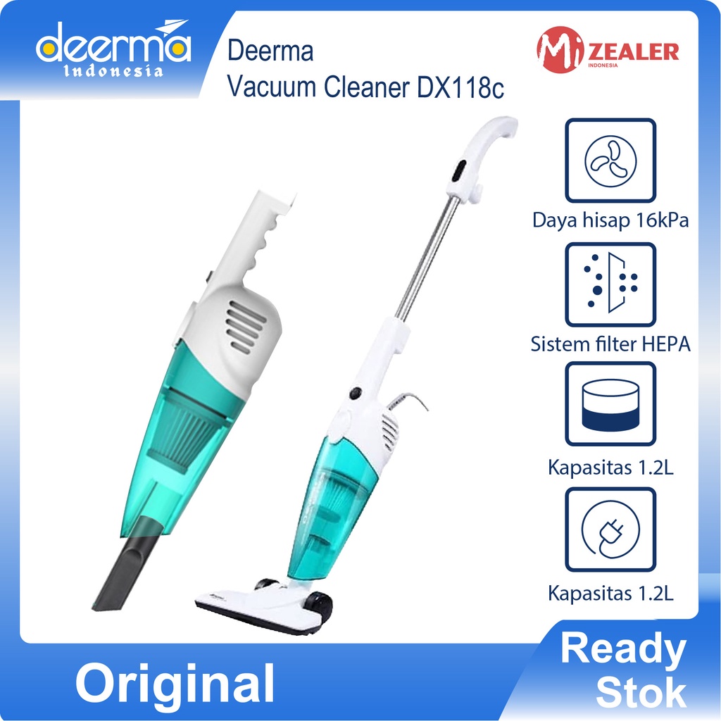 Deerma DX118C Handheld Vacuum Cleaner Portable Household 16000 PA Multifunction Cleaning EQU