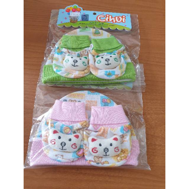 KAOS KAKI BONEKA TIMBUL + TOPI BAYI CIHUI