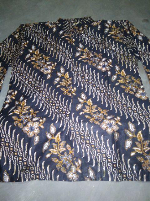 Kemeja Batik Pria Lengan Panjang Size M L Xl Xxl Bswart Batik Hrb026 Kenango Panjang Padi