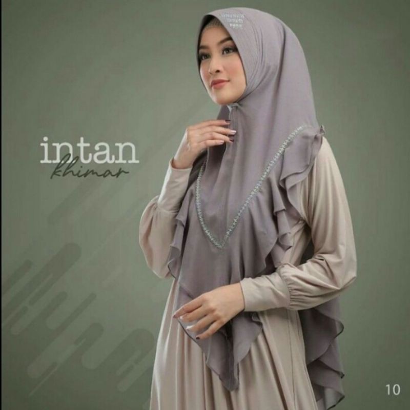 Khimar  Ceruty Premium Ori INTAN Swarosky