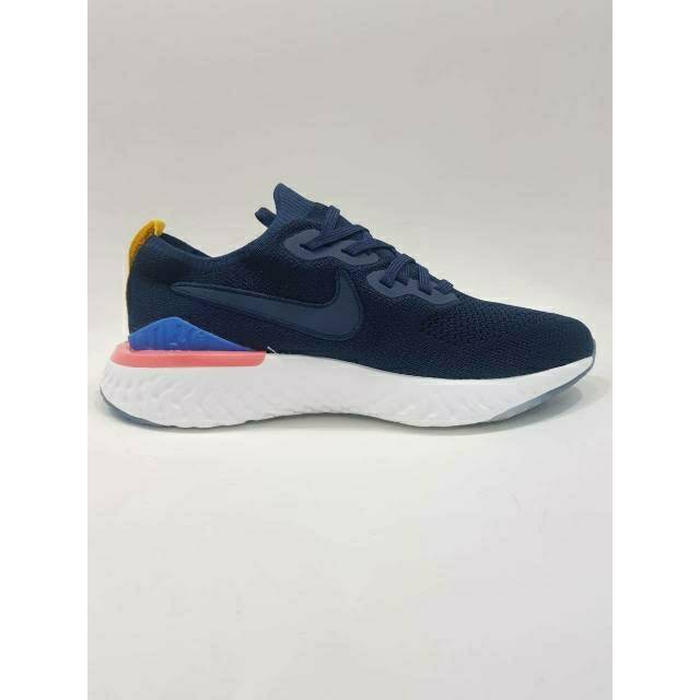 Sepatu Running Nike Epic React Flyknit " Navy "