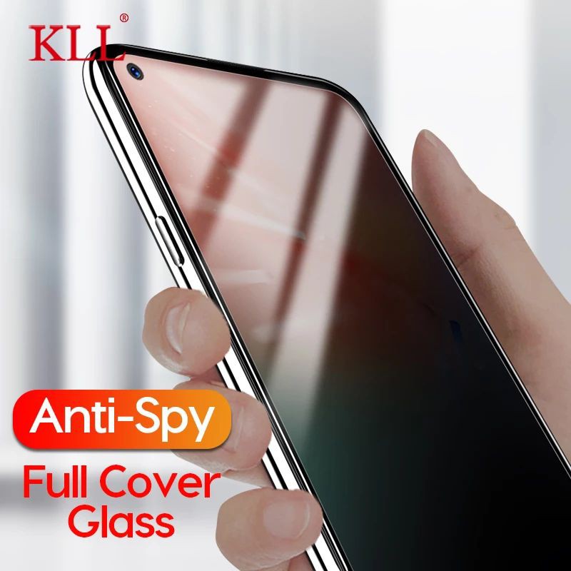 2in1 - Tempered Glass Anti Spy Oppo A52 TG Anti Gores Layar Kamera Spy Hitam Protector Premium