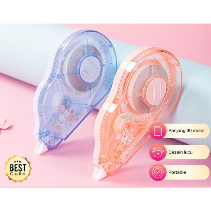 

CORRECTION TAPE TIPEX KERTAS ROL 30 METER TIPE X DELI 71549 WARNA LUCU