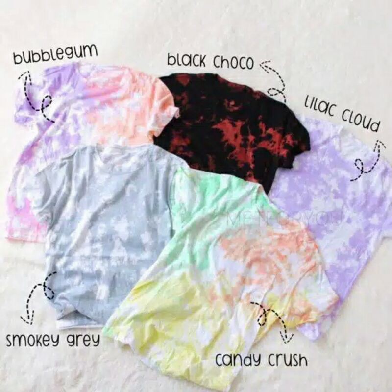 Tshirt Delove (Tie Dye) Kaos Wanita kaos motif abstrak kaos abstrak