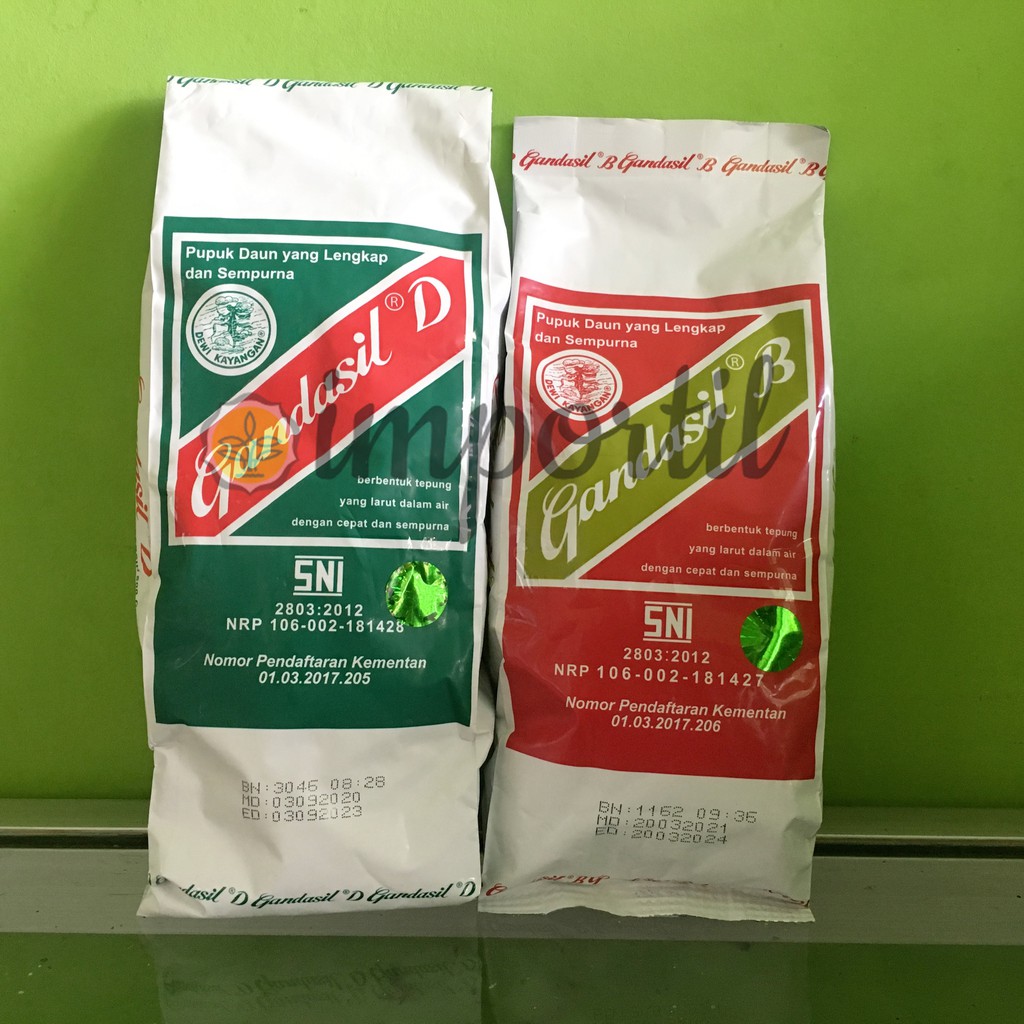 Pupuk Gandasil B 500 gram dan Pupuk Daun Gandasil D 500 gram