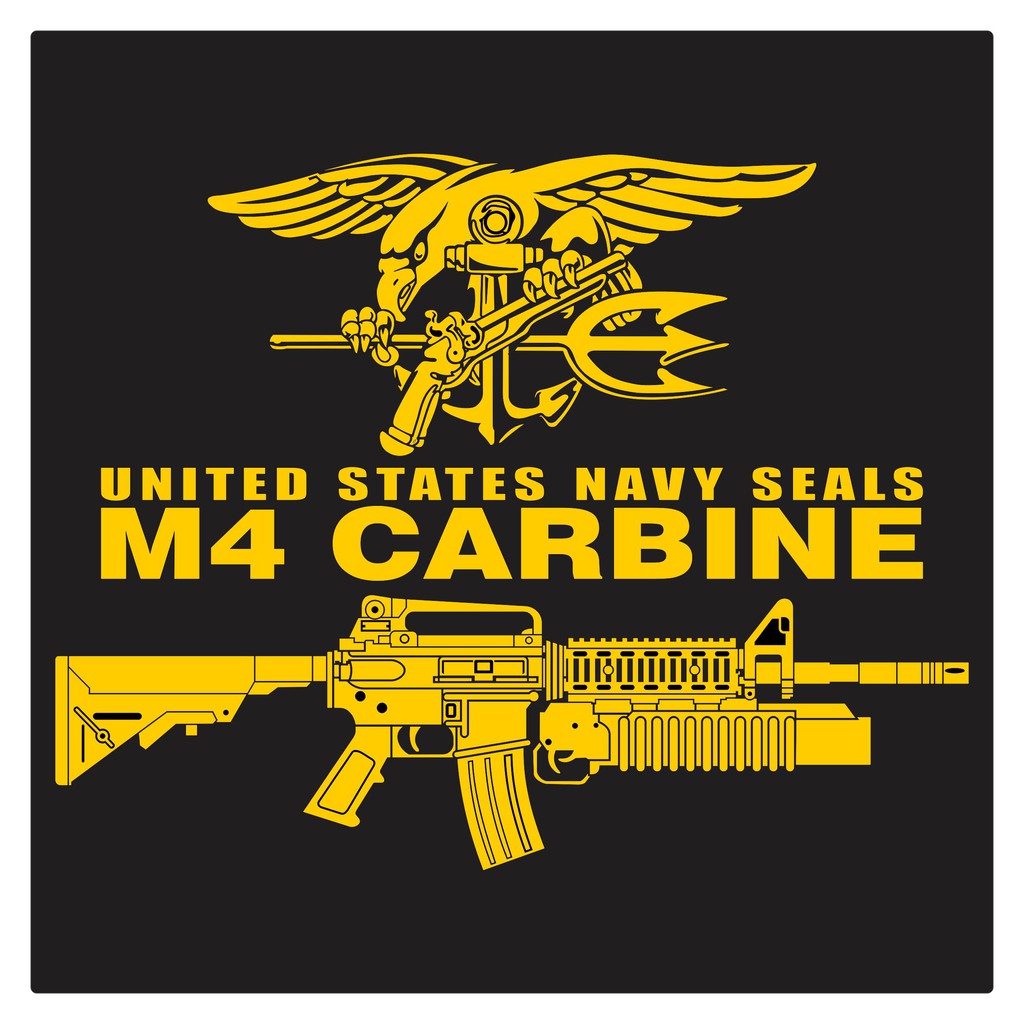 US Navy Seals M4 Carbine series 7, Cutting Sticker