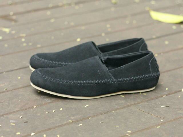 Sepatu Slip On Pria Slop Lacoste Formal Kasual kondangan acara