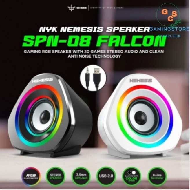 NYK SP-N08 FALCON RGB With 3D Sound - Gaming Speaker