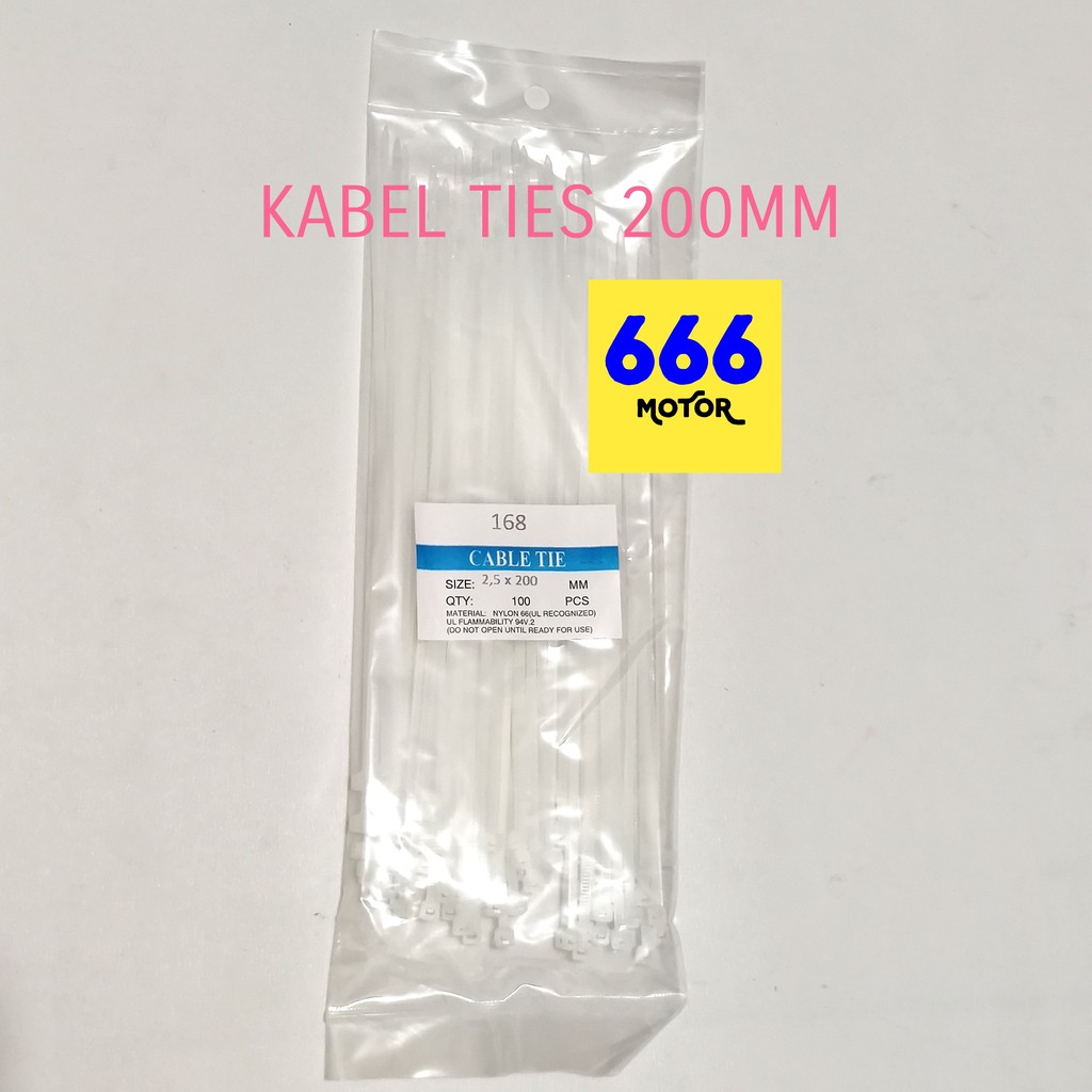 KABEL TIES 200 MM PUTIH