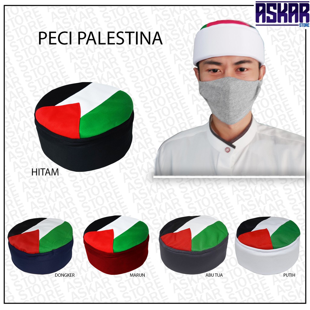 Peci Dewasa Palestina / peci pakol / peci palestina / peci polos