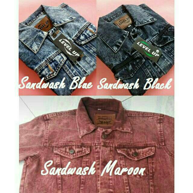 Jaket Jeans Sandwash Blue