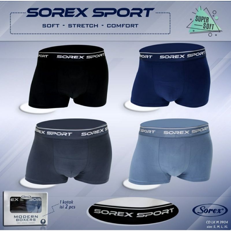 PAKET ISI 3PCS.BOXER PRIA SOREX 3906/3904.