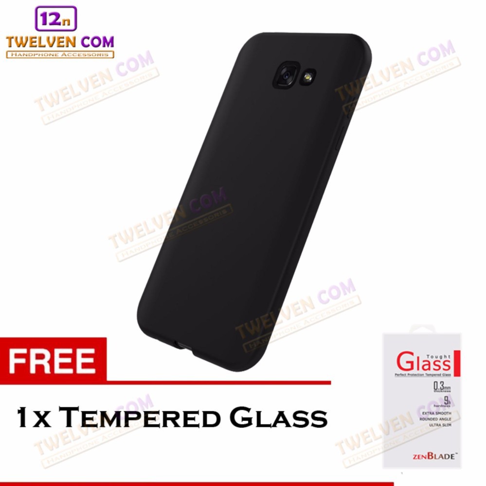 Case Ultra Slim Matte For Samsung A3 2017 A320 - Free Tempered Glass