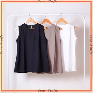 INNER BAJU DALAM WANITA TIDAK NYEPLAK  Baju Inner Tanpa Lengan Sleeveless - Atasan Daleman Busui / i