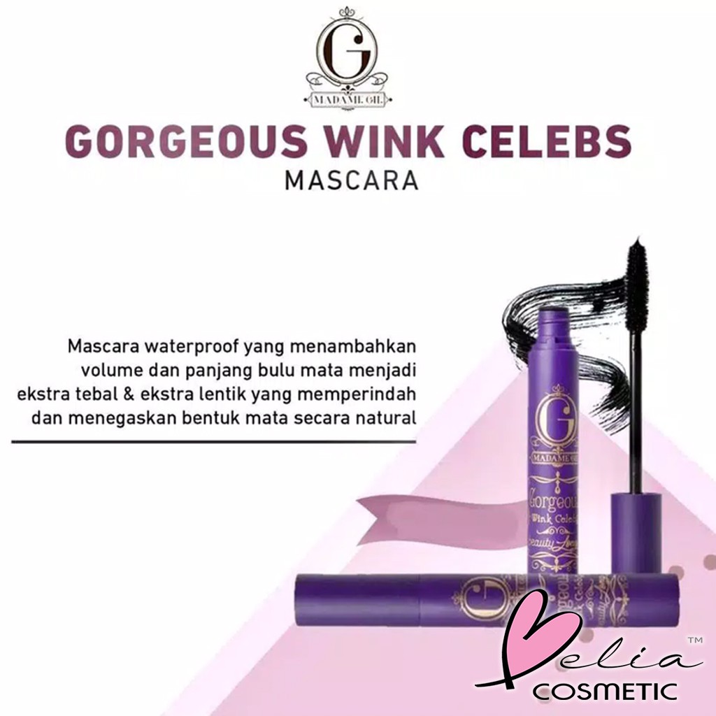 ❤ BELIA ❤ MADAME GIE Mascara Gorgeus Wink Celebs Beauty Long, Pretty Thick, False Lash 2in1 MASKARA Madamegie Gisella