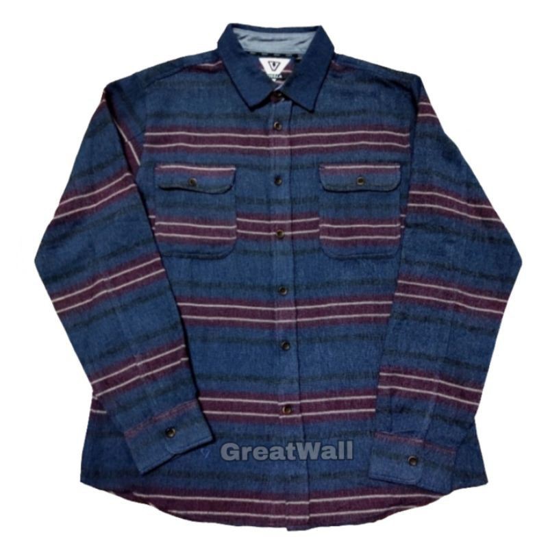 KEMEJA PANJANG VISSLA ORIGINAL FLANEL/KEMEJA FLANEL PRIA ORIGINAL EXPORT/KEMEJA PRIA TERLARIS