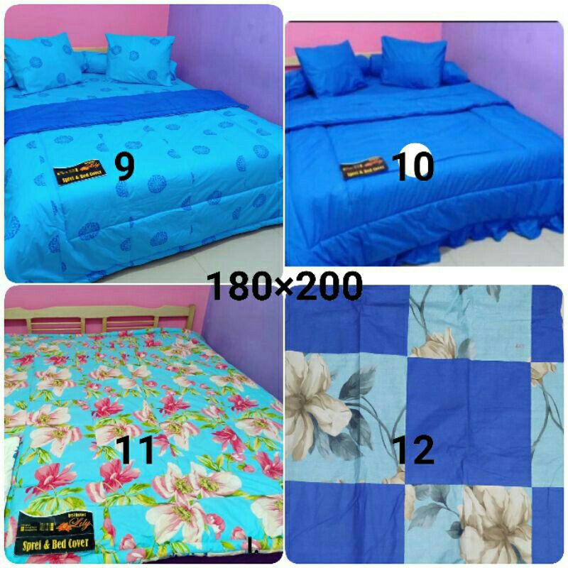 Sprei PERCA My Love 180x200 King Size tinggi 20 cm motif 4