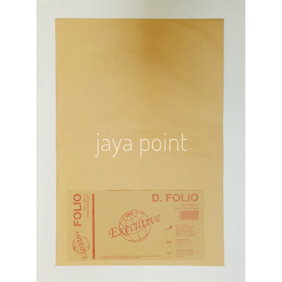 

Amplop Coklat Folio Executive - Per 10pcs