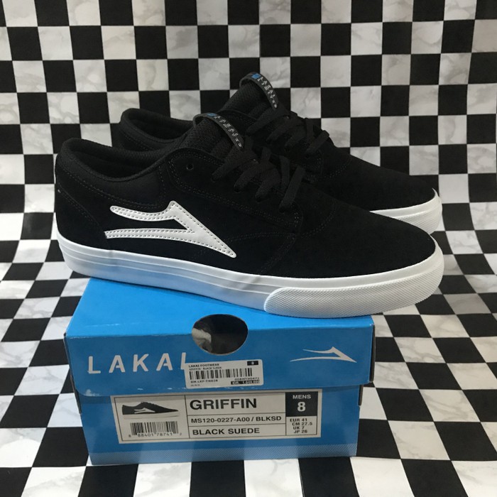 Sepatu Lakai Griffin Black Suede