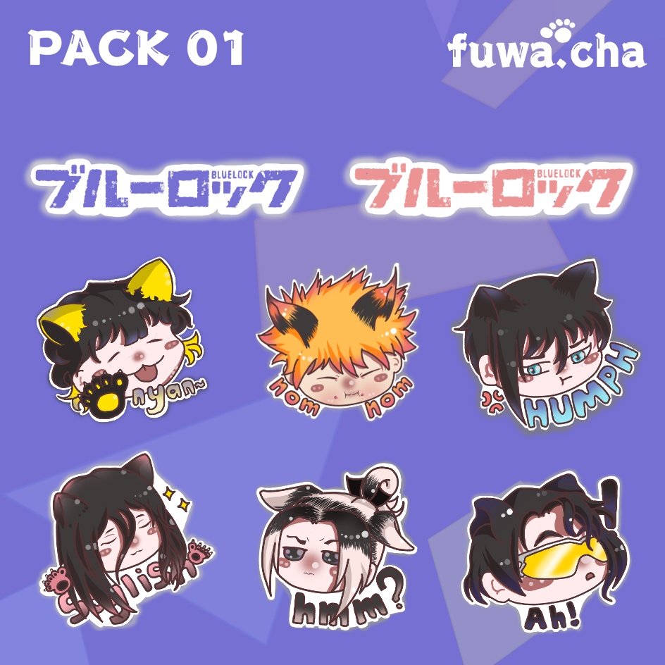 

[FUWACHA] STIKER VINYL BLUELOCK ISAGI BACHIRA CHIGIRI ITOSHI STICKER BLUE LOCK