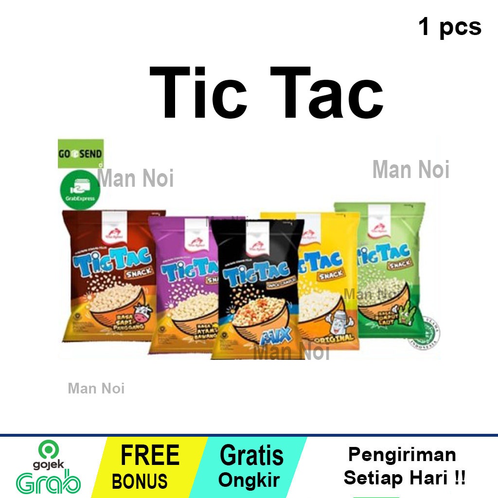 

TIC TAC SNACK PILUS ORIGINAL SAPI PANGGANG RUMPUT LAUT AYAM CAMPUR 90G