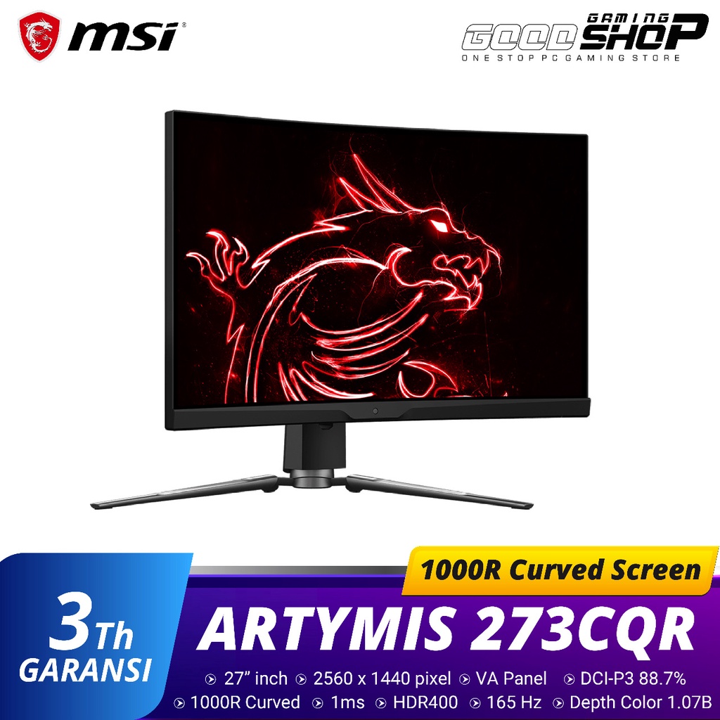 MSI MPG ARTYMIS 273CQR Curved Screen WQHD - Gaming Monitor