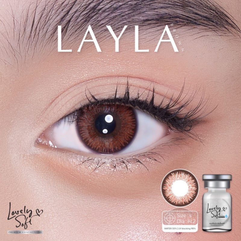 SOFTLENS LOVE LAYLA BROWN / KONTAK LENSA