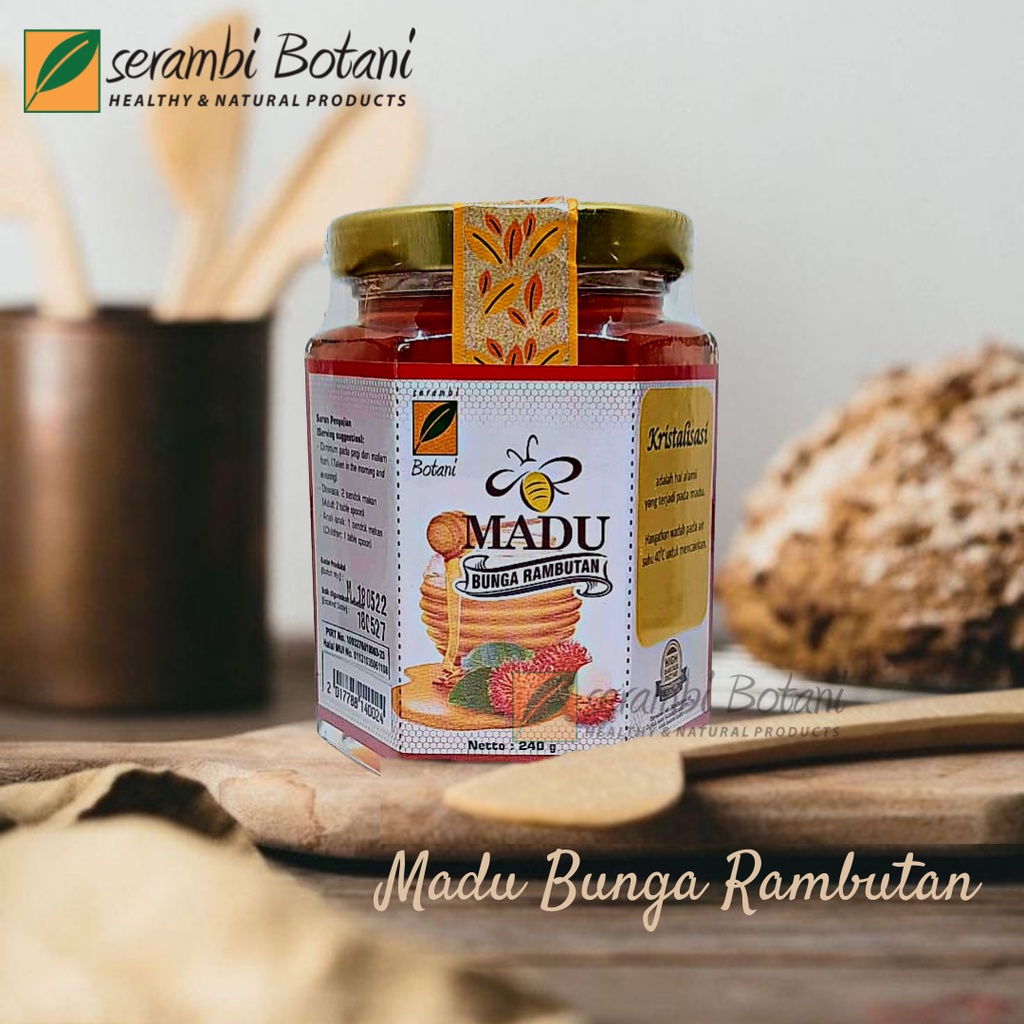 

Madu Rambutan Obat Batuk Alami 240g Standar Internasional Serambi Botani