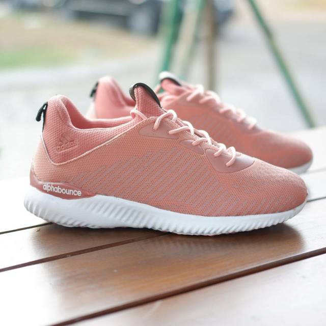 Adidas Alphabounce 2.0 Peach Women, Free Kaos Kaki