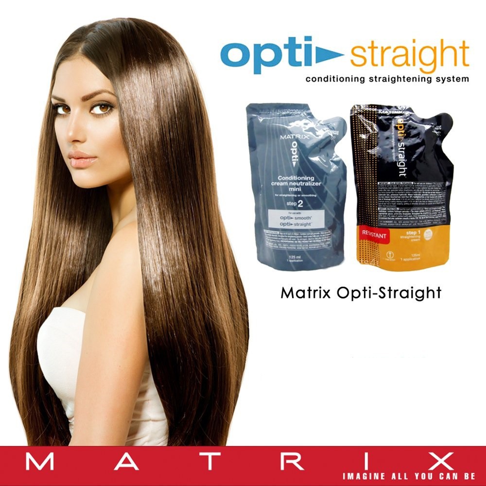 125 ML Matrix Rebonding Opti Straight / Obat Rebonding Matrix / Matrix Smoothing Opti Straight
