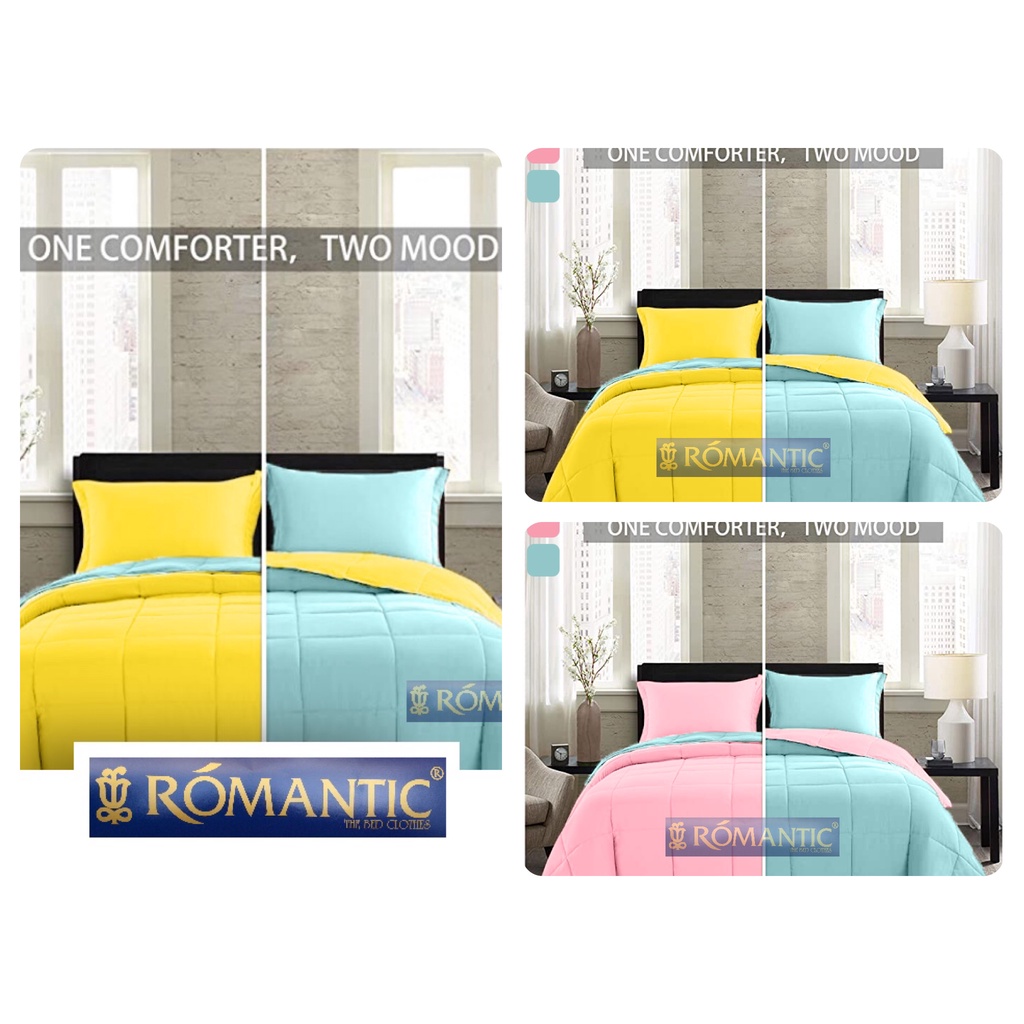 Two Tone Bedcover Katun Jepang Yellow x Pink Baby Biru muda langit pink muda 200x200 180x200 160x200 140x200 120x200 100x200 90x200 Kuning pink muda