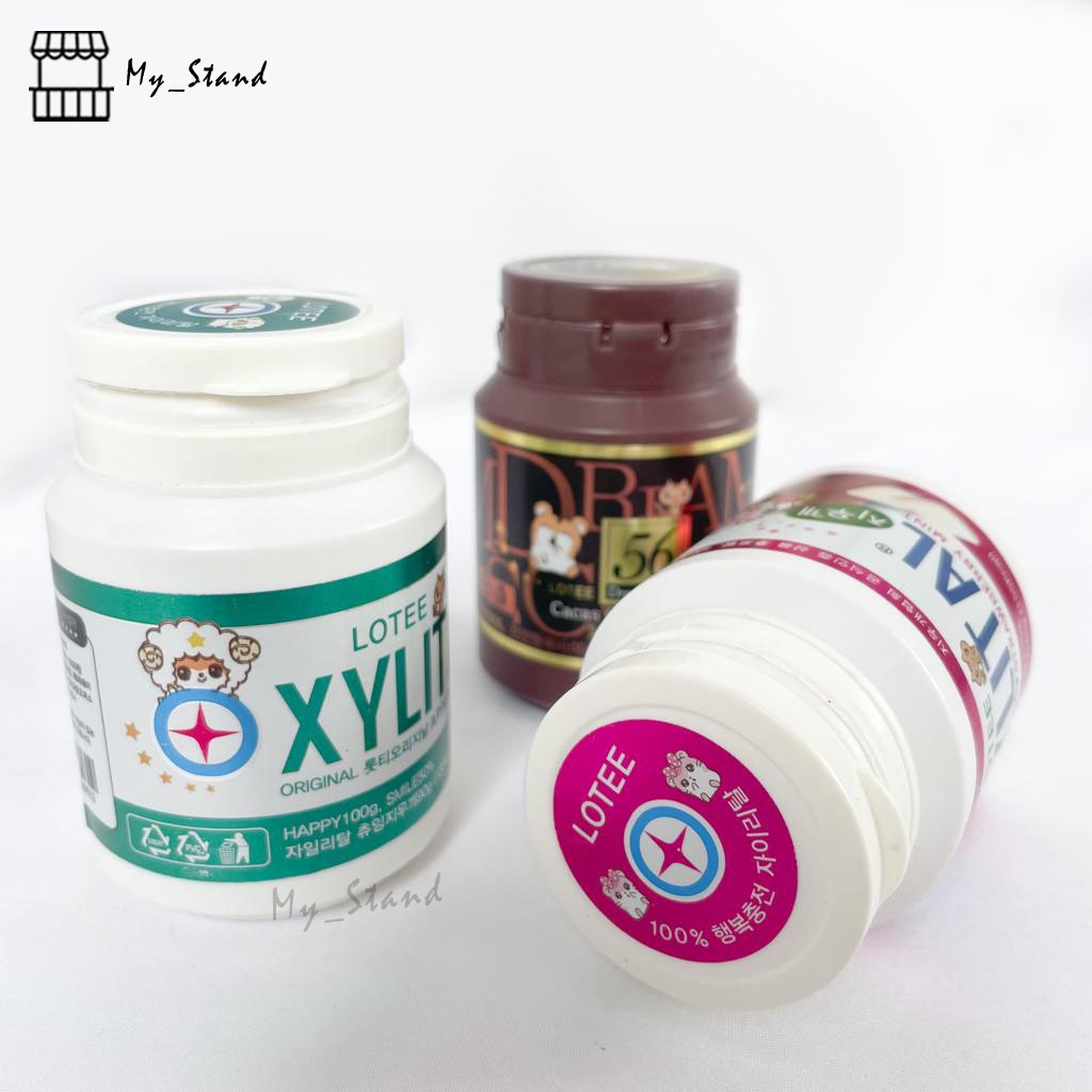 Penghapus Karet Setip Hapusan 3D Rubber Eraser Botol Lotte Xylital Permen Karet Mainan Lucu Imitasi 