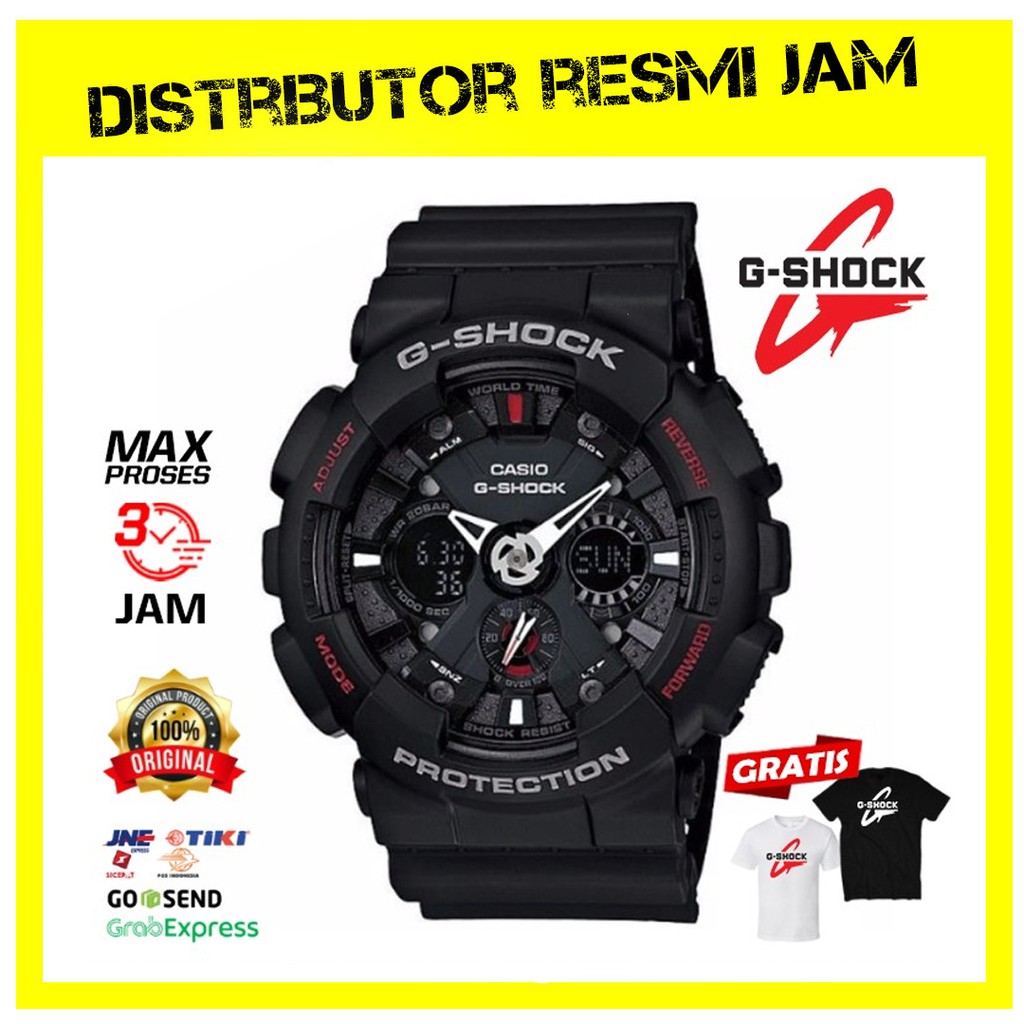 GShock GA-120-1ADR GA-120 GA120 Garansi Resmi 2 Tahun