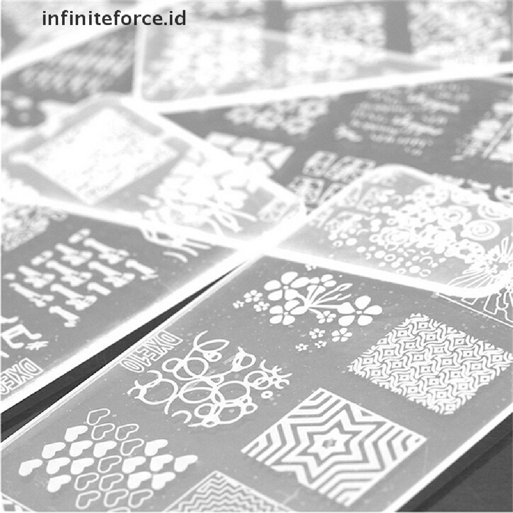 Infiniteforce.id Set Stempel / Cap / Stempel Kuku Untuk Nail Art