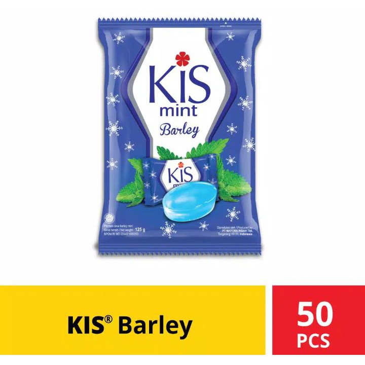 

Aneka Snack Permen KISS Mint Rasa Barley 125 Gram Isi 50 pcs Free Packing