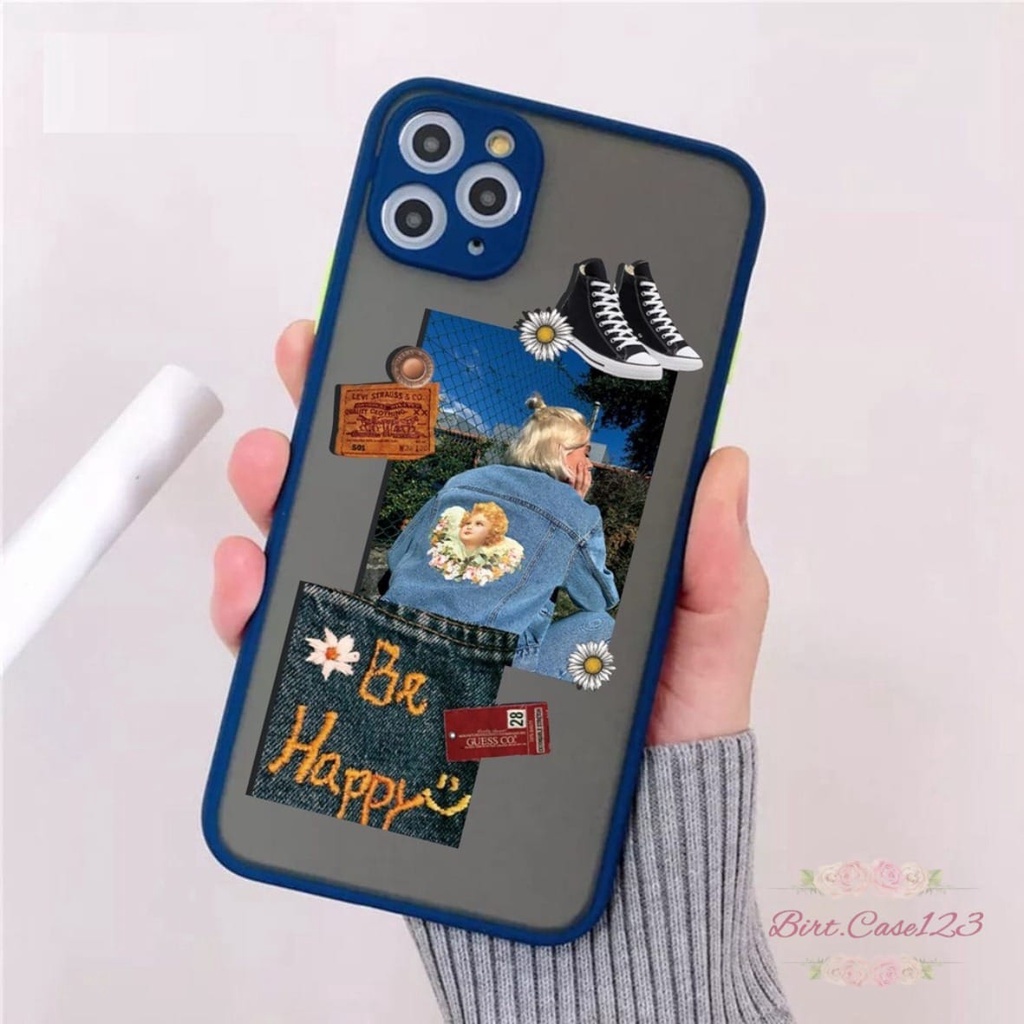 SOFTCASE DOVE HYBRID CUSTOM BE HAPPY OPPO VIVO SAMSUNG REALME XIAOMI IPHONE INFINIX FOR ALL TYPE BC6584