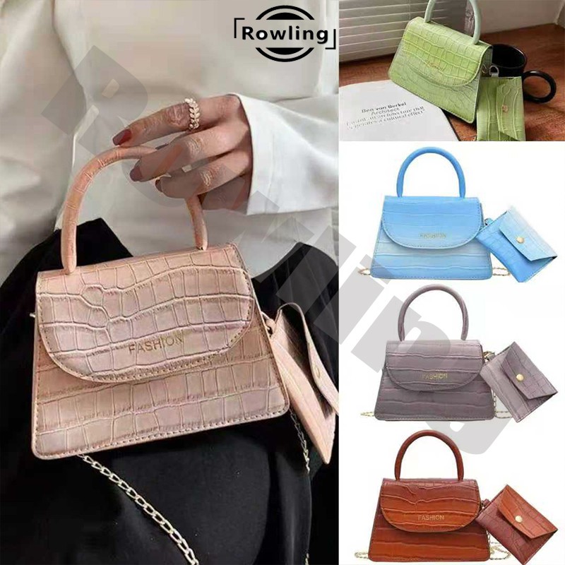 Rowling (Tas-186) Tas Selempang Wanita Fashion 2 In 1 /Tas Selempang Wanita Cantik Dan Elegan