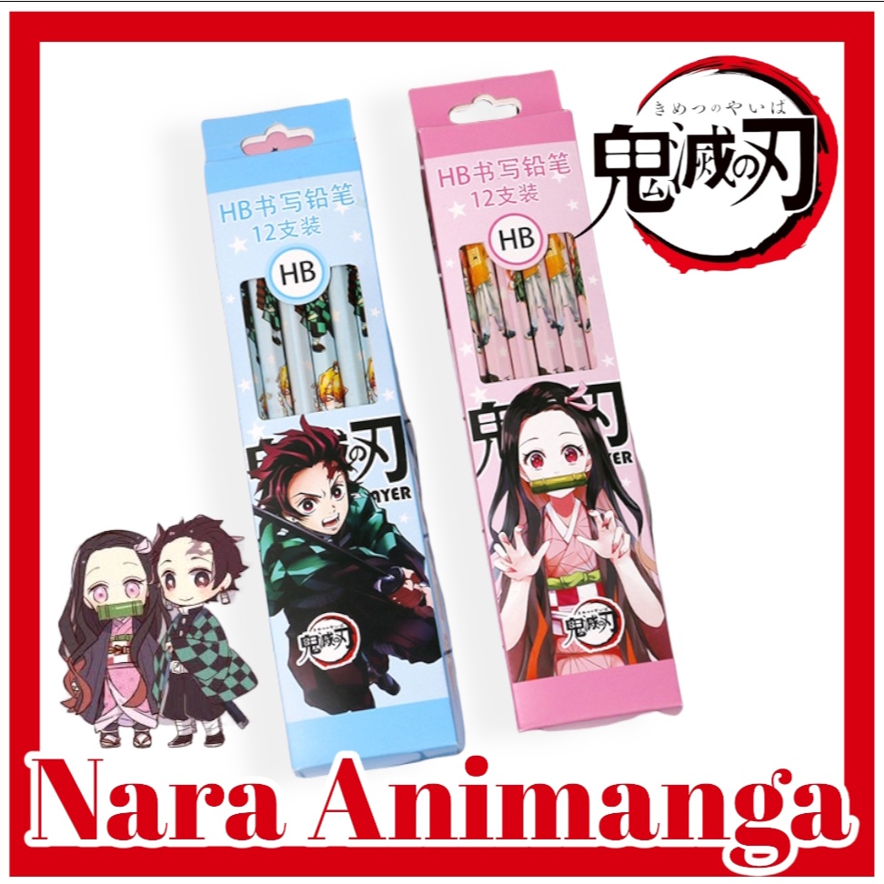 

Nara Animanga Pensil 2 HB Anime Kimetsu No Yaiba Tanjiro Nezuko