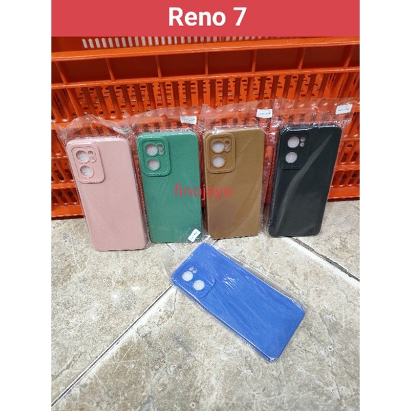 Softcase Reno 7 5G Silikon Casing Selicon Case Macaron Pro Camera