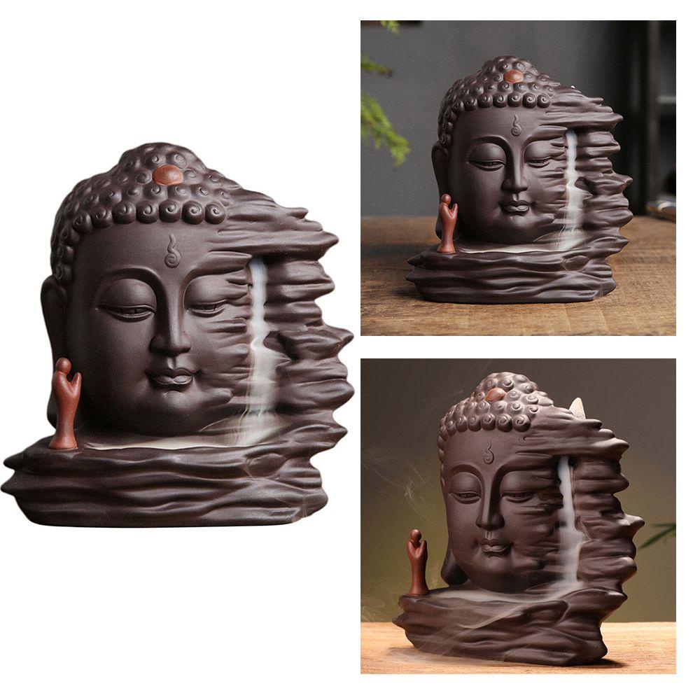 Populer Backflow Incense Burner Dekorasi Rumah Meditasi Ornamen Tempat Dupa