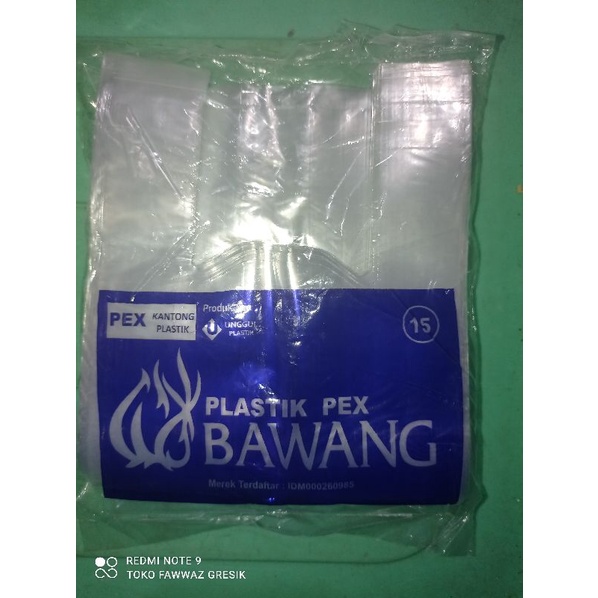 Kantong Kresek Bening PP / Plastik Pex Bening / Keresek Bawang 15