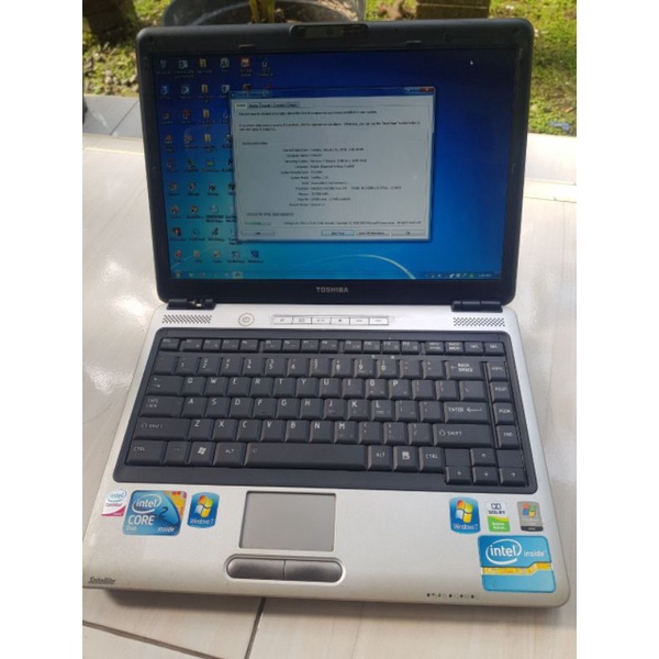 Laptop Toshiba Core2duo Mulus Minus Murah Layak Pakai