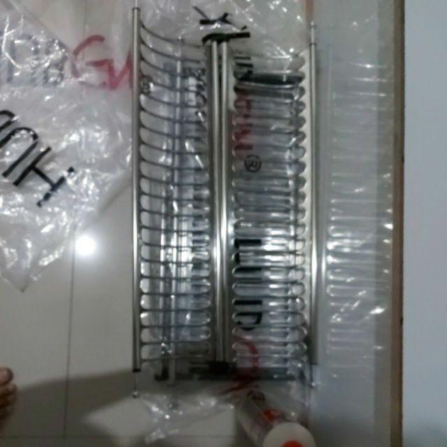  Rak  Piring  Gantung  Tatakan Lemari Kitchen Set Stainless 