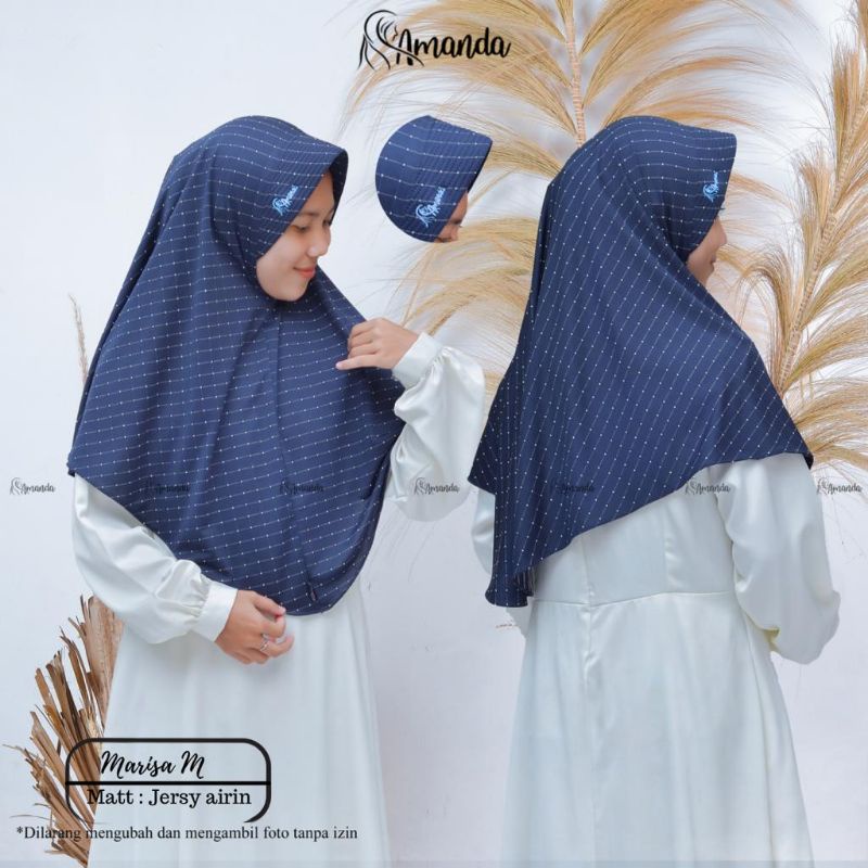 Hijab bordir Amanda Marisa M Airin