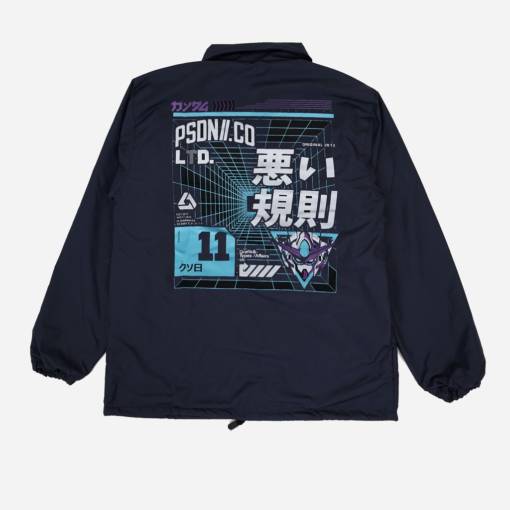 PSDN.CO  'Liberty' Navy Coach Jacket
