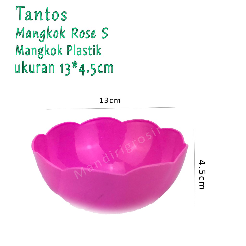 Mangkok bentuk bunga * Mangkok Rose S * Pink *5154